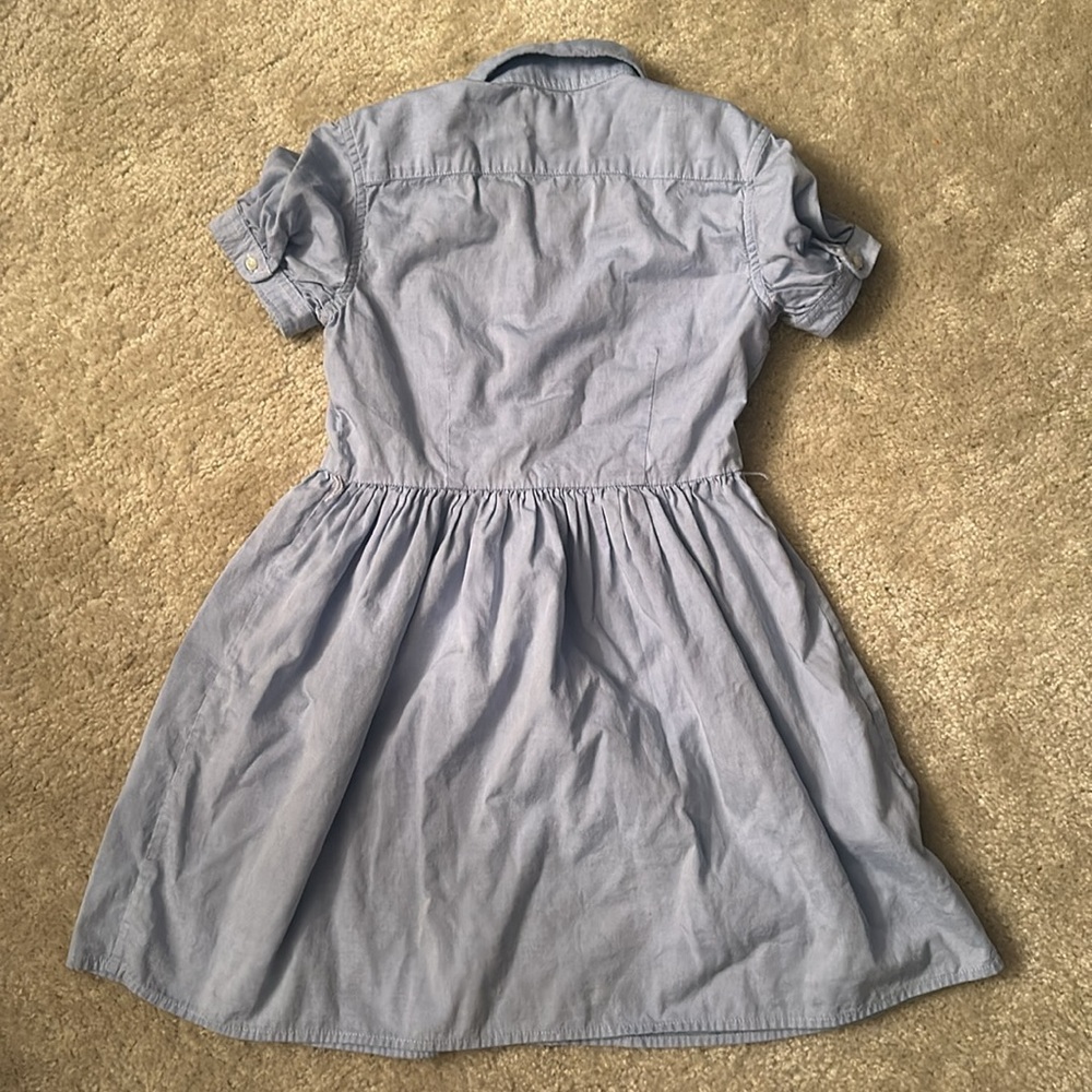 Ralph Lauren girls cotton oxford shirtdress size 8 - Picture 7 of 7